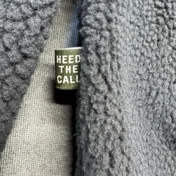 Howler Brothers Sherpa Fleece Zip Hoodie Gray Men’s Medium Hooded Outdoor Jacket - Picture 7 of 11